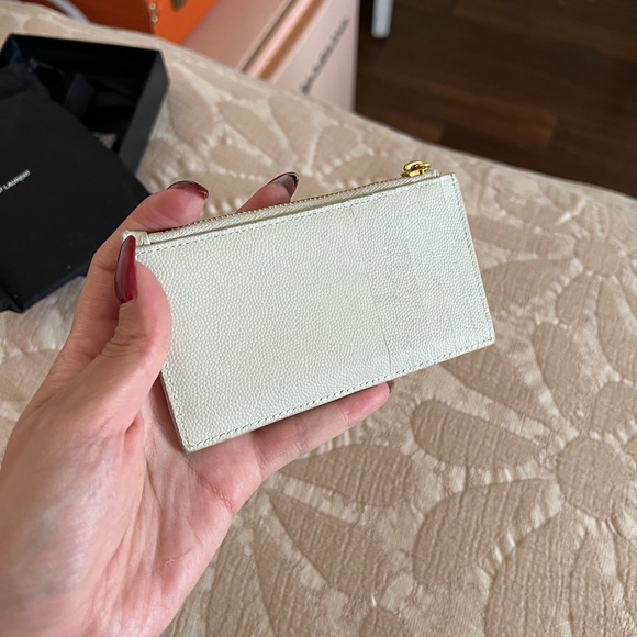 YSL small cream wallet - Picture 8 of 13